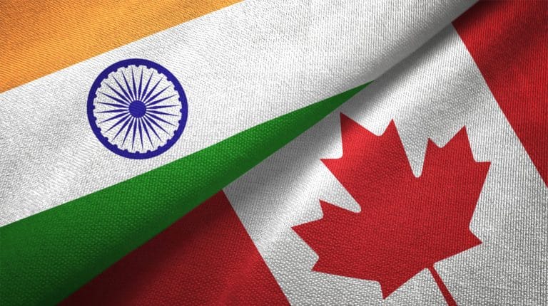 India Canada flag